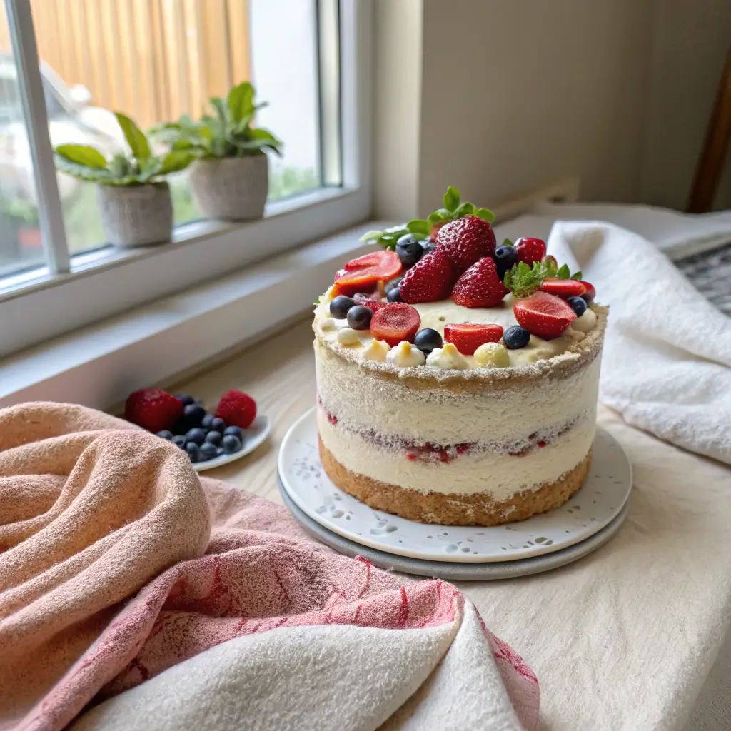 Naked smash cake photography setup